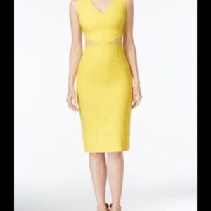 Yellow Cutout dress